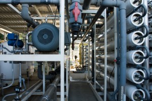 Desalination (pictured) could be a potential method of gaining drinking water for many places facing water stress, though water stress as a whole looks set to increase due to the effects of climate change. (Image credit) 